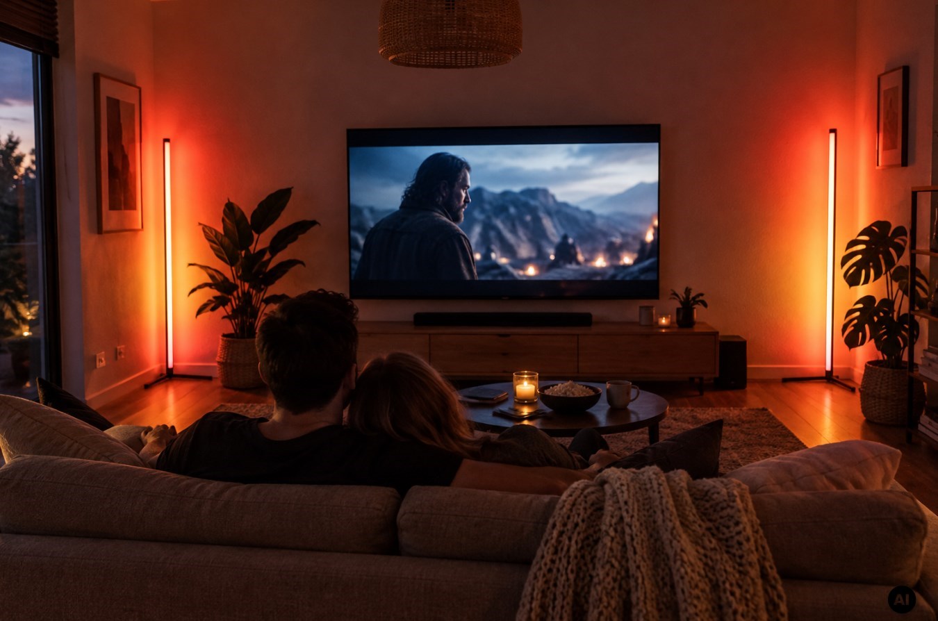 Lampa podłogowa LED KOBI PLAY SL 6W RGB 180° z pilotem i aplikacją
